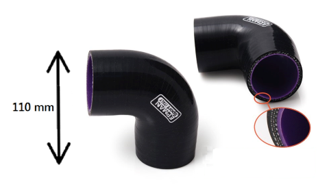 União 90º Silicone 60mm
