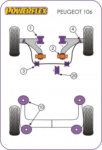 Apoio Motor / Caixa Peugeot 106 Citroen Saxo