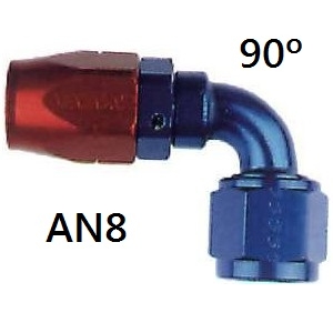 Fitting, Hose End 90° Goodridge AN8