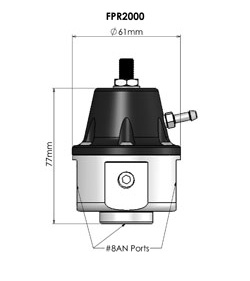 Reg. Pressão Gasolina Turbosmart FPR2000