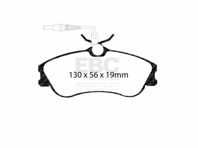 Pastilhas EBC Yellowstuff Peugeot Citroen (disco 266mm) Girling/TRW