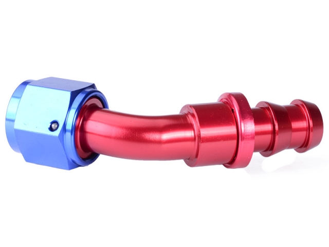 Fitting, Hose End 45° AN6
