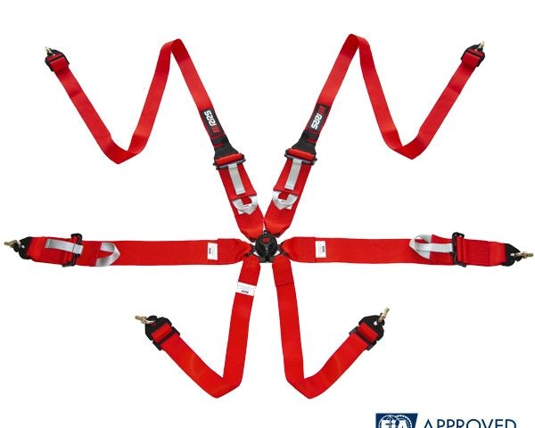 Cinto RRS R6 HANS 2023 FIA Vermelho
