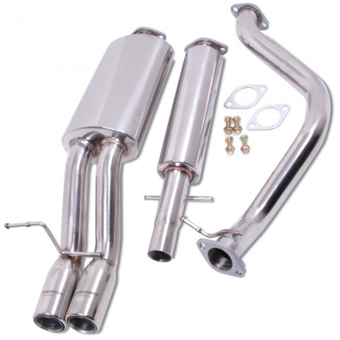 Linha Escape Dupla CAT BACK VW Golf MK4