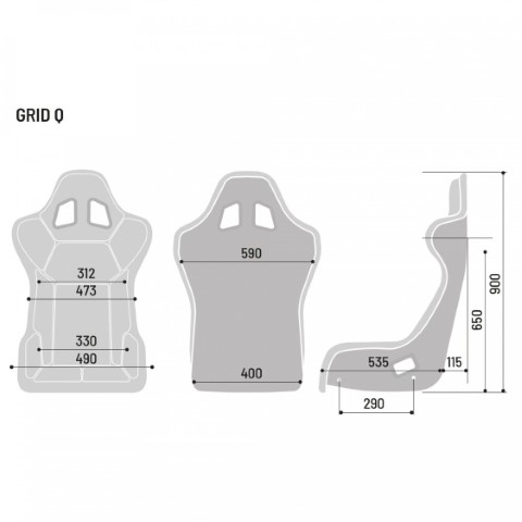 Baquet Sparco GRID Q FIA 2025