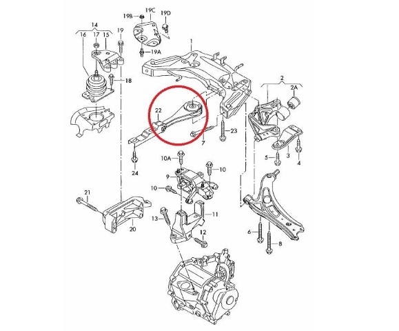 Apoio Caixa Seat ibiza 6l Vibra technics