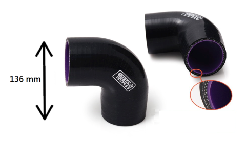 União 90º Silicone 76mm