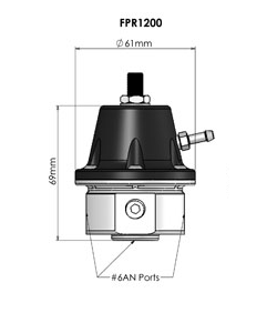 Reg. Pressão Gasolina Turbosmart FPR1200