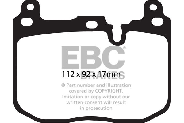 Pastilhas EBC RP-X (frente) BMW 335d Xdrive F30/F3 Serie 1 ,2 3, 4, 5 e 6