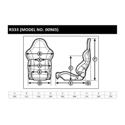 Baquet Sparco R333