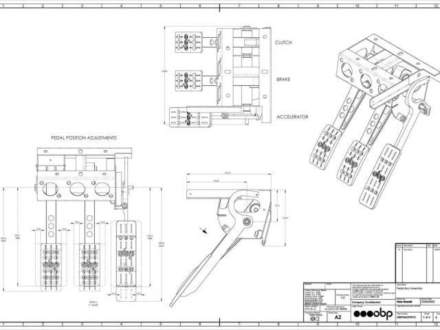 Pedaleira Universal OBP V2 - Montagem Superior