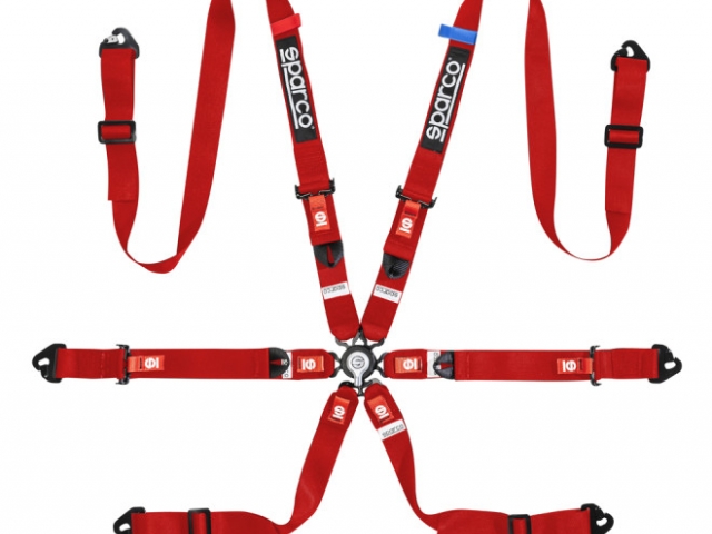 Cinto Segurança Sparco Competition H-2 6 Pontos 2" harness FIA 2030