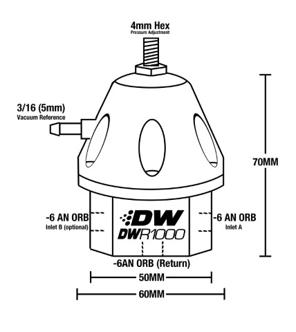 Regulador Pressão Gasolina Deatschwerks DWR1000