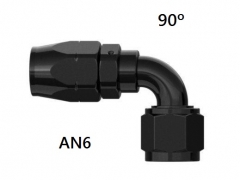 Fitting 90° Goodridge AN6 - Preto