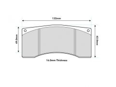 Pastilhas FERODO RACING DS2500 ALCON SUBARU