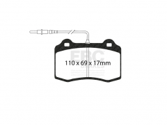 Pastilhas EBC Yellow Brembo 4 Pistons Peugeot 406 V6 Saxo 106 GTI