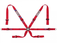 Cinto Segurança SPARCO 6 Pontos Vermelho FIA Hans