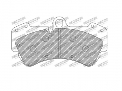 Pastilhas Ferodo Racing DS2500 Pinças Brembo 17Z
