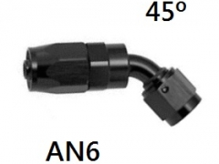 Fitting 45° Goodridge AN6 - Preto