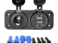 Adaptador Carregador Isqueiro 12V / 24V USB
