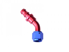 Fitting, Hose End 45° AN6