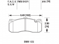 Pastilhas Competi Hawk HPS 5.0 BMW 135i