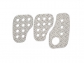 Kit 3 Pedais OMP Aluminio