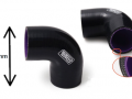 União 90º Silicone 45mm